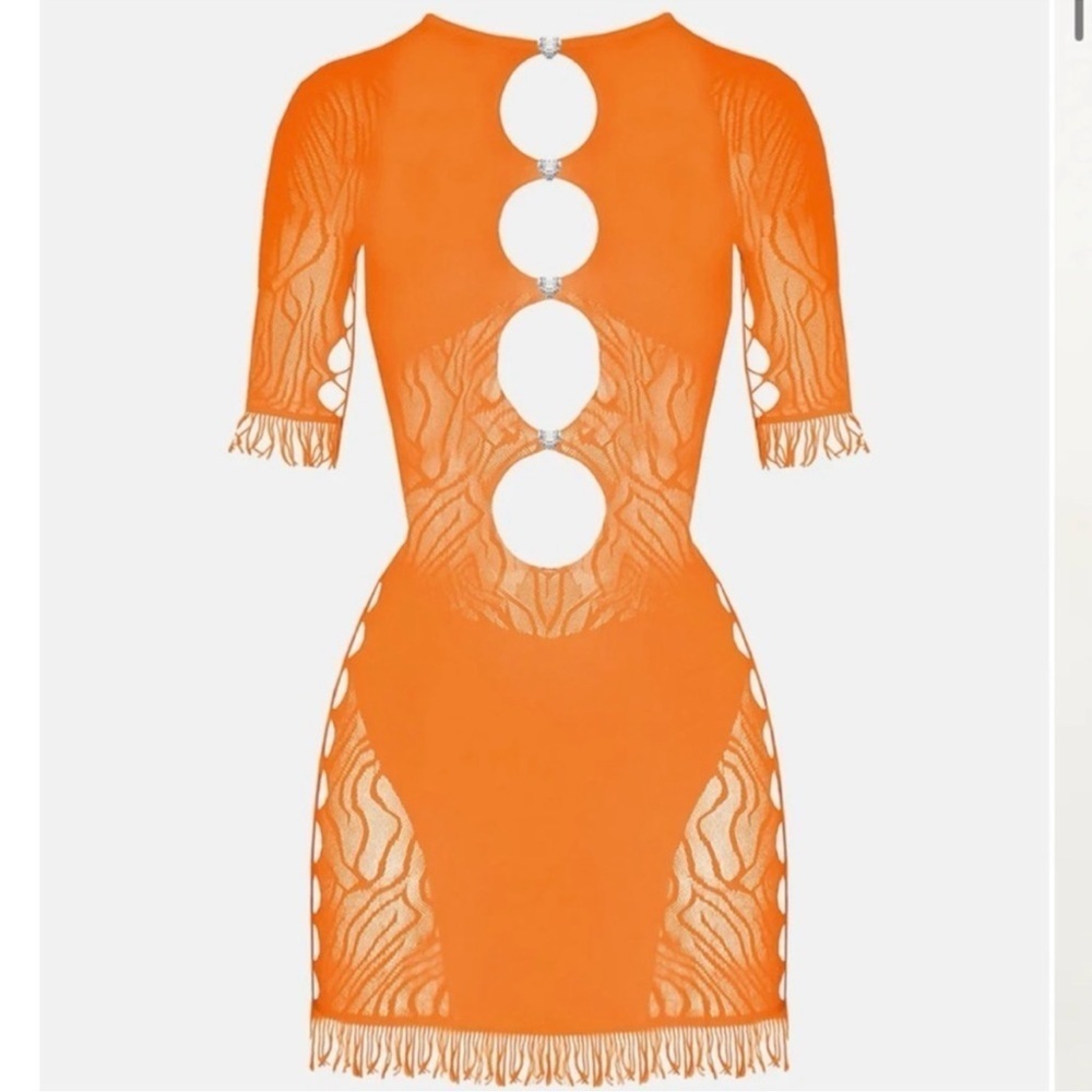 Poster Girl Miranda Dress Tangerine - One size - Kylie Jenner dress